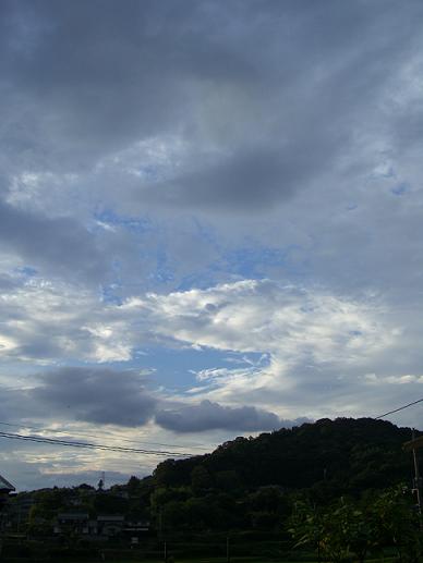 一雨来た直後の空です